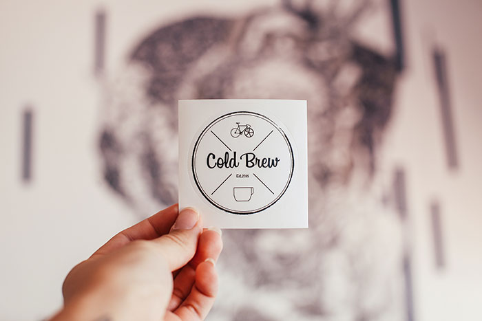 Cold Brew coffee sticker
