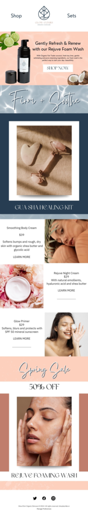 Skincare Email Marketing
