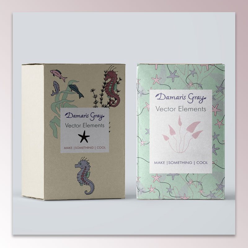Damaris Gray Branded Boxes