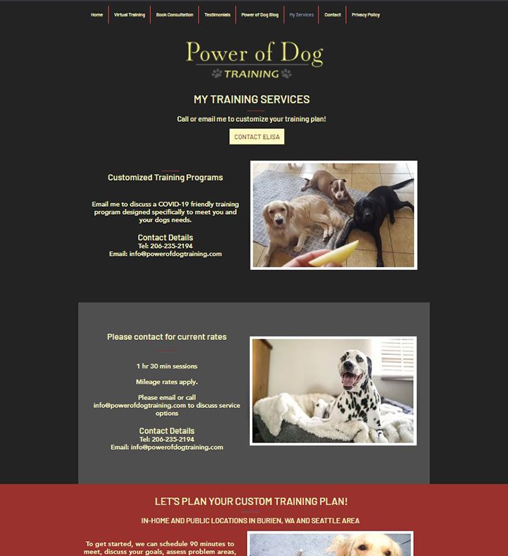 Power of Dog Website